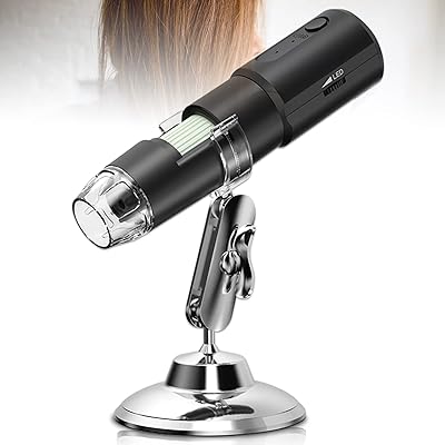 Analyseur de peau du cuir chevelu avec dermatoscope sans fil, testeur de peau