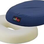 Coussin de siège en forme de beignet nova medical products, bleu, 18 pouces