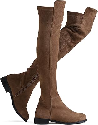 Chaussures au-dessus du genou extensibles à talons épais en faux suède, talon plat gris foncé, taille 9, talon plat gris foncé, 40 eu. DIAYTAR COTE D'IVOIRE est une plateforme de commerce en ligne qui propose une large gamme de produits, allant des produits alimentaires aux accessoires de mode. Les clients peuvent profiter de promotions et de réductions régulières, ainsi que d'un service client de haute qualité. La boutique en ligne est réputée pour sa sécurité et sa transparence.