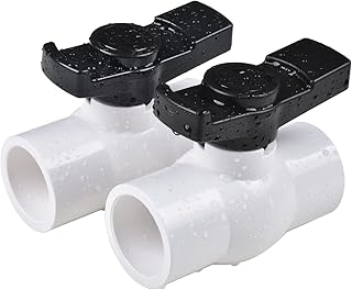 Robinet à bille en pvc ebor 1 1 2" prise plein débit