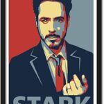 Poster good hope tony stark encadré pour chambre et bureau