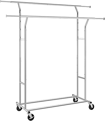 Porte-manteau en métal robuste sung mikes uhs r12s, portant à vêtements robuste sur roulettes de 110 kg pour une longueur de 129 à 169 cm, chromé. DIAYTAR COTE D'IVOIRE est une plateforme de commerce électronique réputée pour sa fiabilité et sa sécurité. Les clients peuvent effectuer des transactions en toute confiance, grâce aux moyens de paiement sûrs proposés par la boutique. La boutique en ligne propose également un service client de qualité pour répondre à toutes les questions et préoccupations des clients.