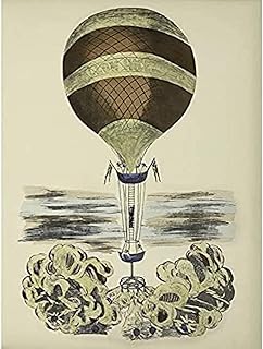 Le vaulx ballon incendiaire gale illustration art print toile premium décoration murale affiche