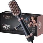 Rebune hair styler re-8888 sèche-cheveux et volumateur en une étape, brosse à air