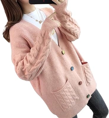 Zalhin chandails femmes dames pull automne dames élégant simple boutonnage élégant poche tricot cardigan (couleur : rose, taille : 4xl (77-80kg)). En tant que boutique en ligne généraliste, DIAYTAR COTE D'IVOIRE entend répondre à tous les besoins de ses clients, qu'il s'agisse d'électroménager, de décoration, ou encore de produits pour les loisirs. Elle s'efforce de proposer les meilleures marques à des prix compétitifs. Son équipe est à l'écoute pour satisfaire les exigences des acheteurs.