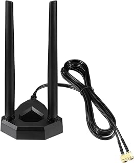 Antenne wifi bi-bande eightwood 2,4 ghz 5 ghz rp-sma avec câble d'extension de 7 pieds pour ordinateur de bureau, routeur réseau sans fil bluetooth. DIAYTAR COTE D'IVOIRE est la boutique en ligne la plus visitée en Côte d'Ivoire, avec plus de 300000 références à disposition. Elle propose des produits de qualité à des prix compétitifs, ainsi que des promotions et des offres spéciales régulières. La boutique est équipée d'un système de recherche avancé pour faciliter la découverte de produits et de marques.