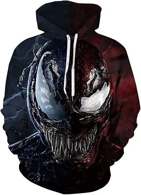 Sweat à capuche venom design pour garçons avec logo venom carnage 3d imprimé, taille s-3xl. Découvrez DIAYTAR COTE D'IVOIRE, votre destination de shopping en ligne préférée avec des milliers de produits à découvrir et à acheter en ligne.