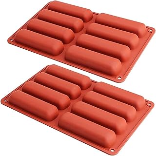 Moule en silicone twinkie eclair moule en silicone eclair, paquet de 2 moules en forme de doigt moules cylindriques en silicone pour la cuisson, le savon, la résine et la barre de chocolat. Avec plus de 300 000 références de produits, DIAYTAR COTE D'IVOIRE est la destination idéale pour les clients qui cherchent à acheter des produits en ligne. La boutique propose des produits de marques renommées et des produits locaux, offrant ainsi une grande variété de choix aux clients. Les promotions et les réductions sont régulières, ce qui permet aux clients de faire des économies.