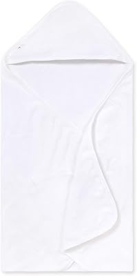 Serviette à capuche simple épaisseur pour bébé 100 % coton biologique, motif nuage