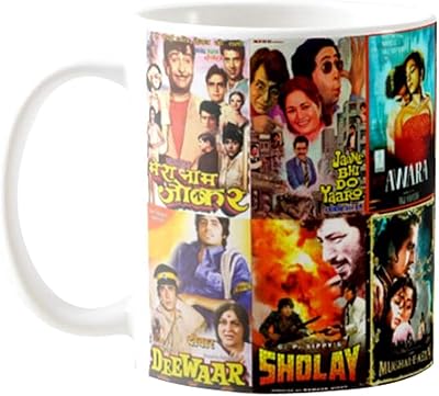 Tasse bollywood classics : tasse à café en céramique, cadeau pour les fans de films hindi. Avec plus de 300 000 références, DIAYTAR COTE D'IVOIRE est la destination idéale pour tous vos besoins d'achat en ligne en Côte d'Ivoire. Nous proposons une sélection de produits de qualité, allant de l'électronique aux produits alimentaires, en passant par les vêtements et les accessoires. Notre objectif est de vous offrir une expérience d'achat en ligne unique et satisfaisante.