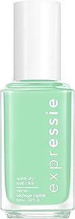 Vernis à ongles végétalien à séchage rapide essie express to empress, vert menthe