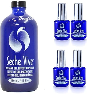 Kit professionnel sich vive, couche de finition pour vernis à ongles effet gel