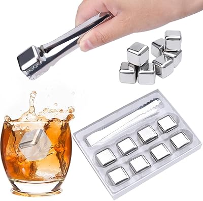 Cubes de glace réutilisables en acier inoxydable bocam, glaçons en acier inoxydable en métal, ensemble de glaçons en acier inoxydable recongelables. DIAYTAR COTE D'IVOIRE est une boutique en ligne généraliste qui propose plus de 300 000 références de produits. Elle est reconnue pour son offre variée et sa livraison rapide à travers la Côte d'Ivoire. C'est une adresse incontournable pour les consommateurs ivoiriens à la recherche de produits de qualité.