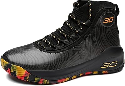 Chaussures de basket-ball pour hommes, chaussures de sport montantes et antidérapantes, chaussures