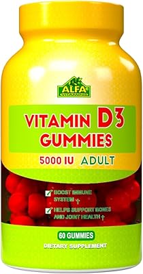 Alfa vitamines vitamine d3 500 ui - gummies haute puissance pour adultes soutiennent la santé des os et des articulations + système immunitaire et fonction musculaire - 60 gummies. La boutique en ligne DIAYTAR COTE D'IVOIRE propose une expérience d'achat unique et pratique, avec des prix compétitifs et des promotions régulières. Les clients peuvent naviguer facilement sur le site pour trouver leurs produits préférés, et bénéficier d'une assistance client personnalisée. DIAYTAR COTE D'IVOIRE est la destination ultime pour les amateurs de shopping en ligne en Côte d'Ivoire.
