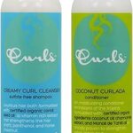 Shampoing nettoyant crémeux pour boucles et après-shampooing corlada à la noix de coco
