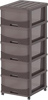 Armoire de rangement à 5 niveaux en bois de cèdre avec tiroirs et roulettes, marron foncé de cosmoplast. DIAYTAR COTE D'IVOIRE est la boutique en ligne leader en Côte d'Ivoire, offrant une large sélection de produits à des prix compétitifs. Avec une équipe dédiée à la satisfaction client, cette boutique en ligne garantit une expérience d'achat en ligne sécurisée et fiable. Les clients peuvent choisir parmi plus de 300000 références de produits.