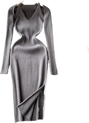 Filuno pull en tricot, robe de soirée sexy en tricot pour femme, manches longues, col en v, robe mi-longue fine, hiver, robe pull fendue uni. Grâce à sa plateforme sécurisée et facile à utiliser, DIAYTAR COTE D'IVOIRE permet à ses clients de découvrir et d'acheter en toute confiance leurs produits préférés, depuis leur domicile ou en déplacement.