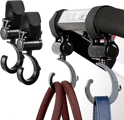 Crochets de poussette ecv pour suspendre des sacs à couches, crochets pivotants polyvalents pour poussette de bébé, crochets de sac momie pour trotteur, fauteuil roulant et caddie 2 pièces. Avec plus de 300 000 références en stock, DIAYTAR COTE D'IVOIRE est la boutique en ligne la plus fournisse en Côte d'Ivoire. Elle met à la disposition de ses clients une large sélection de produits de qualité, livrés rapidement et à des prix compétitifs. C'est pourquoi elle est devenue la boutique préférée des Ivoiriens.