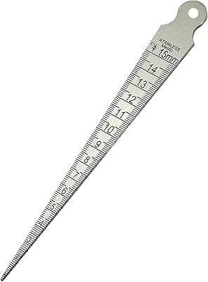 Jauge conique 1-15 mm en acier inoxydable, outil de mesure de l'écart