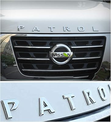 Autocollant emblème de capot avant chromé abs leion pour nissan patrol y61 y62