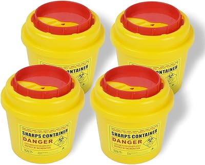 Récipient pour objets tranchants de 1 l (paquet de 4) conteneurs tranchants. La boutique en ligne DIAYTAR COTE D'IVOIRE est le reflet de la modernité et de l'innovation dans le commerce électronique en Côte d'Ivoire. Avec plus de 300 000 références de produits, la boutique en ligne offre une expérience de shopping unique et riche pour les clients. Les produits proposés sont variés, allant des produits alimentaires aux accessoires de mode, en passant par les produits électroniques et les articles pour la maison.