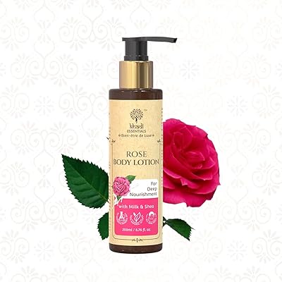 Khadi essentials lotion pour les mains et le corps à la rose indienne