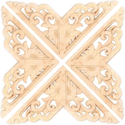 4 pièces décorations d'angle, 10 cm/3,9" décoration d'angle sculpté en bois, autocollant d'angle de sculpture sur bois décoration de la maison décoration d'armoire murale. DIAYTAR COTE D'IVOIRE est une boutique en ligne généraliste proposant plus de 300 000 références de produits pour répondre à tous les besoins de ses clients. Avec sa large gamme de produits, elle offre une expérience d'achat unique et pratique. Elle est devenue la boutique leader en Côte d'Ivoire.