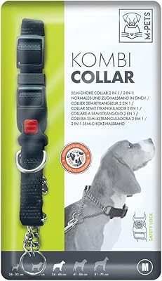 Collier semi-étrangleur m-pets kombi 2en1 m