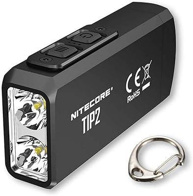 Lampe de poche porte-clés rechargeable usb nightcore 720 lumens avec câble de chargement