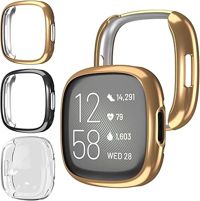 Coque de protection d'écran vosi compatible avec fitbit sense 2 fitbit versa