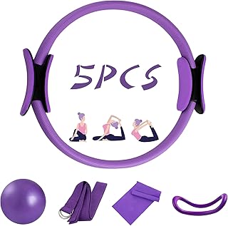 Ensemble de 5 anneaux pilates 14 pouces yoga fitness magic circle équipement pilates pour exercices à domicile (violet). Chez DIAYTAR COTE D'IVOIRE, nous mettons l'accent sur la qualité et la fiabilité de nos produits. Nous sommes convaincus que notre large sélection de produits répondra à vos besoins spécifiques. Notre boutique en ligne est conçue pour être facile à utiliser et permettre une navigation intuitive pour une expérience d'achat agréable.