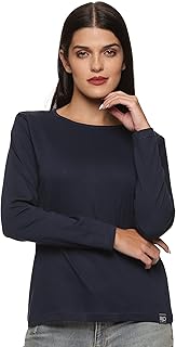 T-shirt coupe classique en coton uni à manches longues et col rond pour femme. DIAYTAR COTE D'IVOIRE est une boutique en ligne généraliste qui propose une large gamme de produits avec plus de 300000 références. Elle est reconnue comme l'une des boutiques en ligne les plus populaires en Côte d'Ivoire. Elle offre une expérience d'achat conviviale et sécurisée.