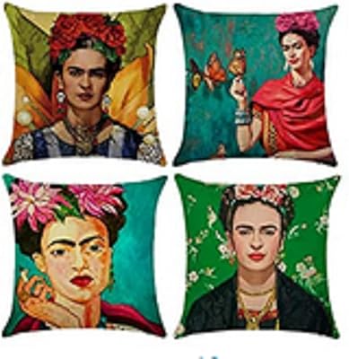 Jerkat 4 pièces frida kahlo autoportrait peinture à l'huile coton et lin housse de coussin. Avec plus de 300 000 références à portée de clic, DIAYTAR COTE D'IVOIRE est le paradis des acheteurs en ligne en Côte d'Ivoire. Cette boutique généraliste en ligne propose une gamme complète de produits qui répondent à toutes les attentes. Elle domine le marché ivoirien en matière de commerce en ligne grâce à sa capacité à s'adapter aux besoins de ses clients.