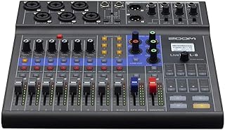 Enregistreur de podcast zoom livetrack l8, alimenté par batterie, compositeur vocal et enregistreur