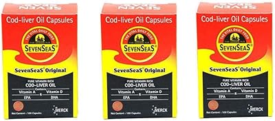 Capsules d'huile de foie de morue seven seas - 100 pièces