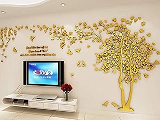 3d petit arbre doré acrylique autocollant mural décoration de la maison chambre salon stickers muraux. DIAYTAR COTE D'IVOIRE se démarque par sa capacité à offrir une large sélection de produits de qualité à des prix compétitifs. La boutique en ligne mise sur la satisfaction client, offrant des services de livraison rapides et fiables ainsi qu'un système de retour et d'échange flexible pour garantir que les clients soient pleinement satisfaits de leurs achats.