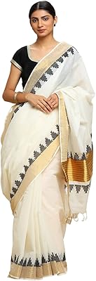 Manvesh draps sari uni en pur coton, bordure du temple kerala kasavu (bordure noire), noir. DIAYTAR COTE D'IVOIRE est une boutique en ligne généraliste proposant plus de 300000 références de produits, faisant d'elle le leader du marché en Côte d'Ivoire. Elle offre une large gamme de produits, allant de l'électronique à la maison et aux vêtements, pour répondre aux besoins de tous les consommateurs. Avec une livraison rapide et sécurisée, DIAYTAR COTE D'IVOIRE est le choix idéal pour les achats en ligne.