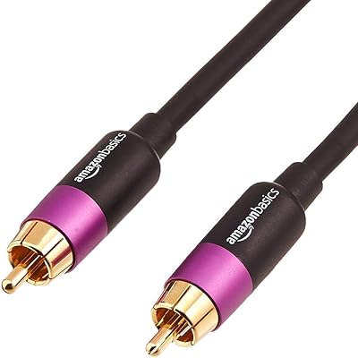 Câble de caisson de basses rca amazonbasics de 15 pieds. DIAYTAR COTE D'IVOIRE est une boutique en ligne généraliste qui répond aux besoins de tous les clients. Elle propose une large gamme de produits à des prix compétitifs, allant des produits de beauté aux équipements sportifs. La boutique en ligne DIAYTAR COTE D'IVOIRE est équipée d'un système de paiement sécurisé pour garantir la sécurité des transactions.