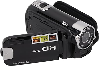 Caméra vidéo, caméra vidéo hd 1080p, appareil photo numérique zoom 16x pour cadeau