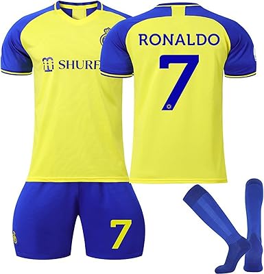 Collection patrick ronaldo n°7 nasr al riyad maillot de football et short de football pour enfants et jeunes fans. La boutique en ligne DIAYTAR COTE D'IVOIRE est la référence pour les ivoiriens qui cherchent à acquérir des produits de qualité à des prix compétitifs. Avec sa sélection immense de produits, elle répond aux besoins de tous les clients. Elle est fiable et propose des services de livraison rapides.