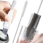 Ensemble de brosses de nettoyage de biberons, brosses de nettoyage en silicone à