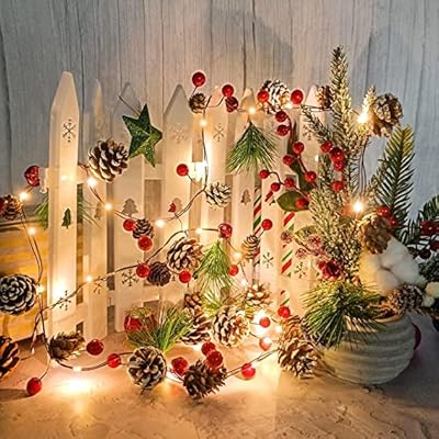 Goronb 20 pièces 7 pieds led guirlandes lumineuses de noël en forme