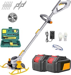 Coupe-herbe sans fil 21v avec 2 batteries de 1500mah, coupe-herbe portatif avec diamètre