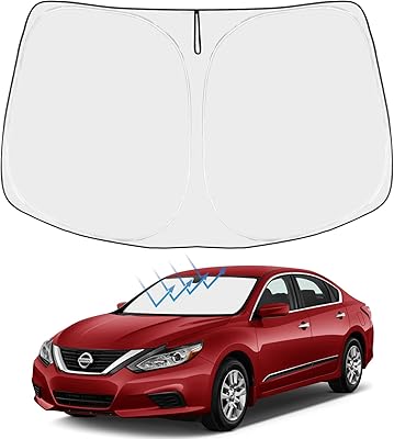 Pare-soleil de pare-brise avant pliable, protection sur mesure, accessoires nissan altima 2013-2018, mise