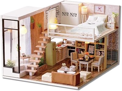 Kit de maison de poupée miniature loft diy, mini jouet de chambre en bois 3d avec meubles à lumières led, cadeau d'anniversaire pour enfants. La boutique en ligne DIAYTAR COTE D'IVOIRE permet aux clients de découvrir de nouveaux produits et de profiter de promotions exclusives, ce qui enrichit leur expérience d'achat et les incite à revenir régulièrement sur le site. C'est un lieu de découverte et d'achat.