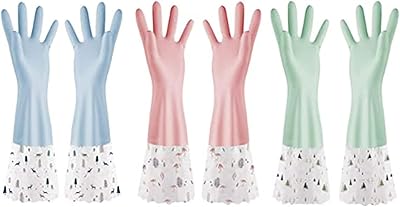 Gants de nettoyage en caoutchouc imperméables et réutilisables pour la vaisselle, la cuisine, manches longues, nettoyage de la cuisine, salle à manger, travail, peinture, jardinage, soins des animaux, taille l (3 paires). DIAYTAR COTE D'IVOIRE est la destination idéale pour les clients qui cherchent une boutique en ligne fiable et diverse. La boutique en ligne propose des produits pour tous les âges et toutes les occasions, allant des produits alimentaires aux produits électroménagers.