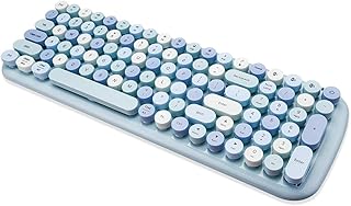 Clavier bluetooth sans fil film pour ipad, ordinateur portable, pc, mac, smartphone, connexion de 3 appareils bluetooth, jolies touches rondes colorées - bleu. DIAYTAR COTE D'IVOIRE se démarque par sa large sélection de produits, allant des produits alimentaires aux électroniques en passant par les vêtements. Cette boutique en ligne est devenue un incontournable pour les Ivoiriens, leur offrant la possibilité de faire leurs achats en ligne avec facilité. La boutique propose également des services de livraison rapides et fiables.