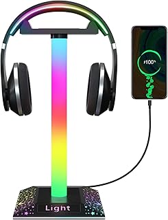 Support pour casque de jeu rvb avec 1 port usb, base pour écouteurs de bureau, accessoires pour joueurs. Avec DIAYTAR COTE D'IVOIRE, vous pouvez acheter en toute sécurité et confiance. Nous utilisons des méthodes de paiement sécurisées et nous nous engageons à protéger vos informations personnelles. Nous sommes fiers de notre service client de haute qualité.