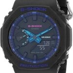 Montre analogique-numérique g-shock ga-2100vb-1adr pour homme, noir, bracelet